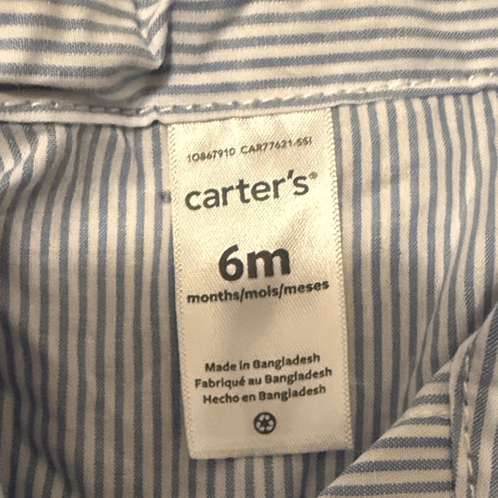 Carter's Striped and Checkered Kids Button Down Shirts - Picture 2 of 9